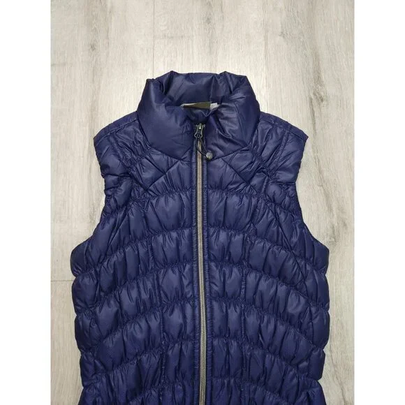 Athleta Downtime Vest Goose Down Puffer Zip Womens XXS - Picture 4 of 10